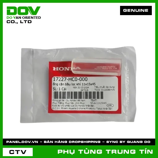 ỐNG CẶN BẦU LỌC KHÍ 11X15X45 | 17227-HC0-000 | HONDA (FUTURE NEO, SUPER DREAM, WAVE 100, WAVE ALPHA) — 17227HC0000