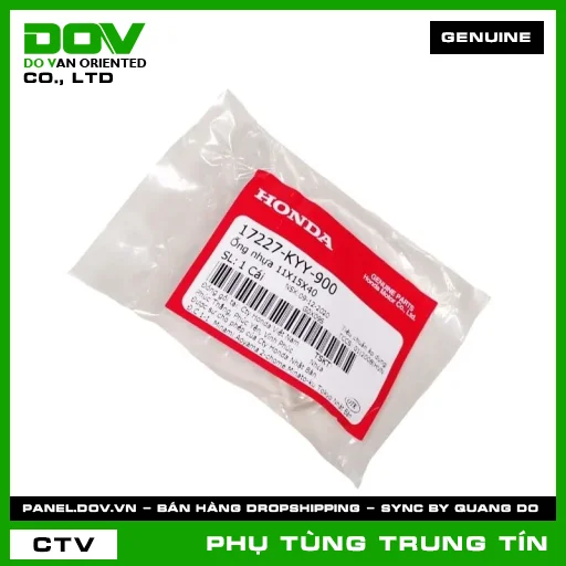 ỐNG NHỰA 11X15X40 | 17227-KYY-900 | HONDA (BLADE 110, WAVE ALPHA 110, WAVE RSX 110) — 17227KYY900