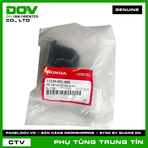 Nắp chắn bụi trái hộp lọc khí | 17234-KFL-890 | HONDA — 17234KFL890