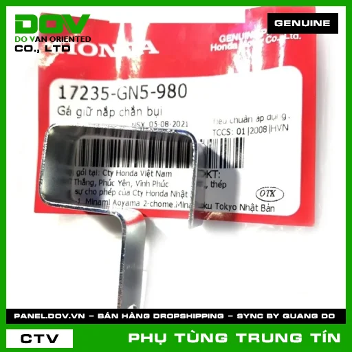 GÁ GIỮ NẮP CHẮN BỤI | 17235-GN5-980 | HONDA (SUPER DREAM) — 17235GN5980