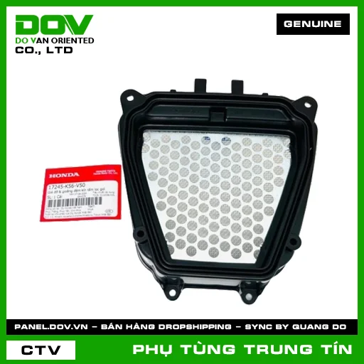 GIÁ ĐỠ & GIOĂNG ĐỆM KÍN TẤM LỌC GIÓ | 17245-K56-V50 | HONDA (WINNER R, WINNER X) — 17245K56V50