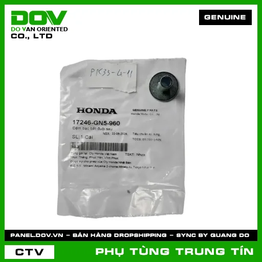 ĐỆM BẠC BẮT ĐUÔI SAU | 17246-GN5-960 | HONDA (SUPER DREAM) — 17246GN5960
