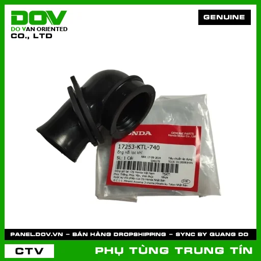 ỐNG NỐI LỌC KHÍ | 17253-KTL-740 | HONDA (WAVE 100, WAVE ALPHA) — 17253KTL740