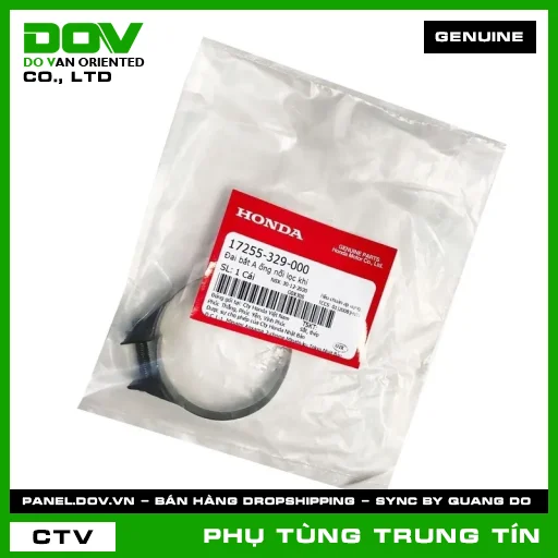 ĐAI BẮT A ỐNG NỐI LỌC KHÍ | 17255-329-000 | HONDA (BLADE 110, FUTURE 125, FUTURE NEO, WAVE ALPHA 110, WAVE RSX 110) — 17255329000