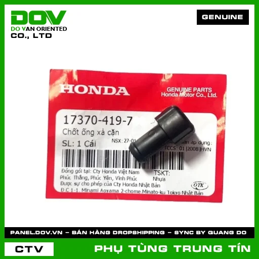 CHỐT ỐNG XẢ CẶN | 17370-419-700 | HONDA (AIR BLADE 110, CB150R, CB250 NIGHTHAWK, CB300R, CB350 H'NESS, CBR150R, CLICK 110, PCX, PCX 125/150, REBEL 1100, REBEL 300, REBEL 500, SH 125/150, WINNER 150, WINNER R, WINNER X) — 17370419700