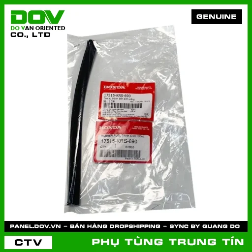 Cao su thành bên bình xăng | 17515-KRS-690 | HONDA (WAVE ALPHA) — 17515KRS690