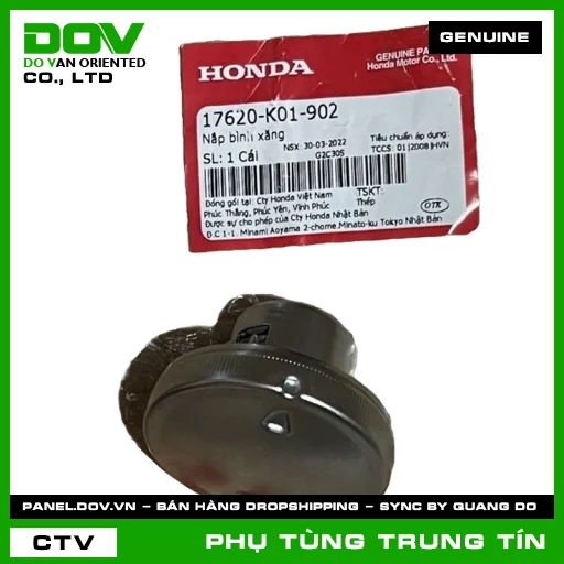 NẮP BÌNH XĂNG | 17620-K01-902 | HONDA (BLADE 110, FUTURE 125, SH MODE, VISION 110, WAVE ALPHA 110) — 17620K01902