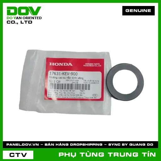GIOĂNG CAO SU NẮP BÌNH XĂNG | 17631-KEV-900 | HONDA (AIR BLADE 110, CLICK 110, FUTURE NEO, VISION 110, WAVE 100, WAVE ALPHA, WAVE RSX 110) — 17631KEV900