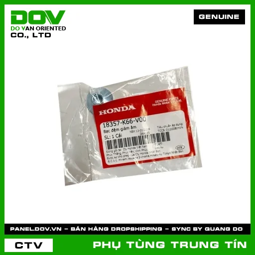 BẠC ĐỆM GIẢM ÂM | 18357-K66-V00 | HONDA (AIR BLADE 125, AIR BLADE 125/150, AIR BLADE 125/160) — 18357K66V00