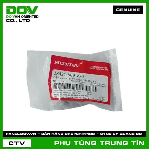ĐỆM CAO SU GIẢM CHẤN ĐẶT ỐNG XẢ | 18421-K89-V70 | HONDA (WAVE ALPHA 110) — 18421K89V70