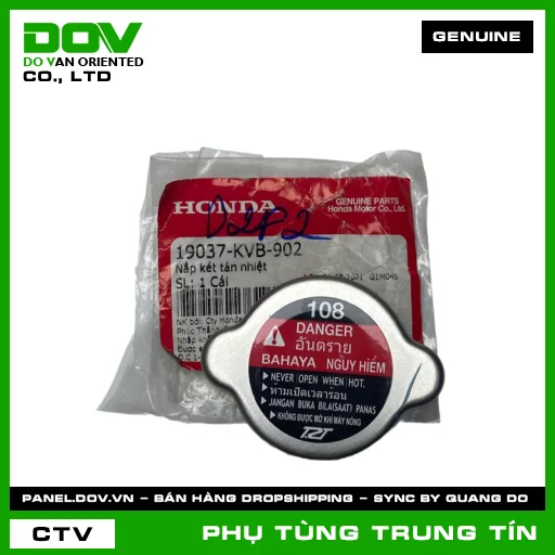 NẮP KÉT TẢN NHIỆT | 19037-KVB-902 | HONDA (AIR BLADE 125, CB1000R, CB150R, CB300R, CB500F, CB500X, CB650R, CBR650R, GOLDWING, LEAD 110, LEAD 125, NX500, PCX, PCX 125, REBEL 1100, SH 125/150, SH MODE, WINNER 150, WINNER R, WINNER X) — 19037KVB902