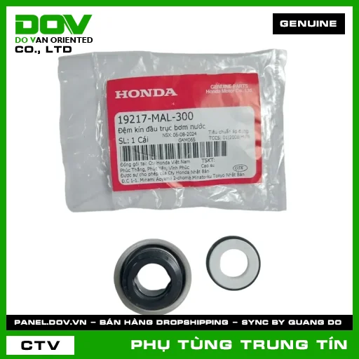 ĐỆM KÍN ĐẦU TRỤC BƠM NƯỚC | 19217-MAL-300 | HONDA (ADV350, AIR BLADE 110, CLICK 110, SH 350) — 19217MAL300