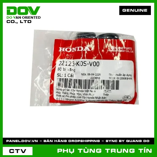 BỘ BI VĂNG | 22123-K0S-V00 | HONDA (PCX 160, SH 125/150, SH 125/160, VARIO 160) — 22123K0SV00