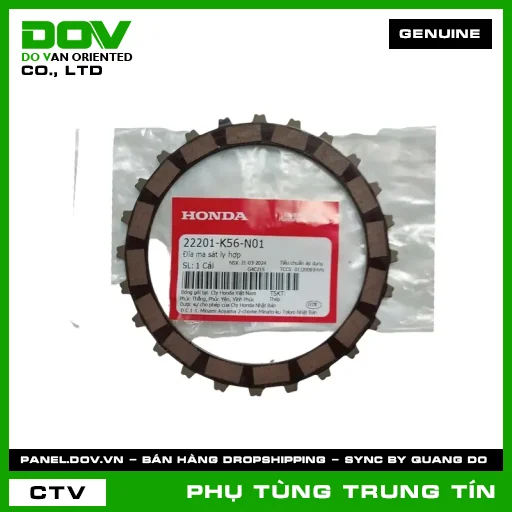 ĐĨA MA SÁT LY HỢP | 22201-K56-N01 | HONDA (CB150R, WINNER 150, WINNER X) — 22201K56N01