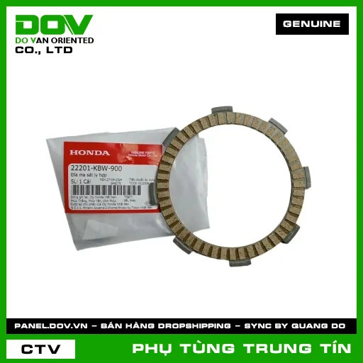 ĐĨA MA SÁT LY HỢP | 22201-KBW-900 | HONDA (SUPER DREAM, WAVE 100, WAVE ALPHA) — 22201KBW900
