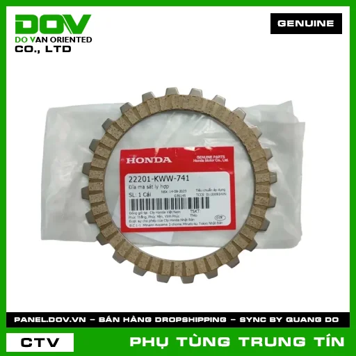 ĐĨA MA SÁT LY HỢP | 22201-KWW-741 | HONDA (WAVE RSX 110) — 22201KWW741