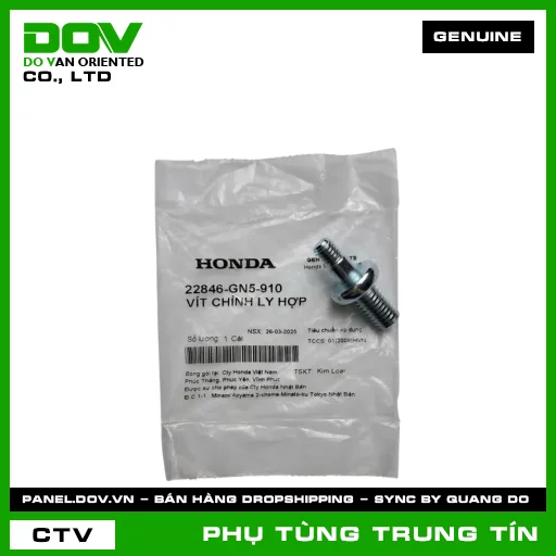 VÍT CHỈNH LY HỢP | 22846-GN5-910 | HONDA (SUPER DREAM, WAVE 100, WAVE ALPHA) — 22846GN5910