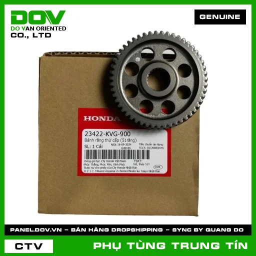 BÁNH RĂNG THỨ CẤP (51RĂNG) | 23422-KVG-900 | HONDA (AIR BLADE 110, CLICK 110, VISION 110) — 23422KVG900