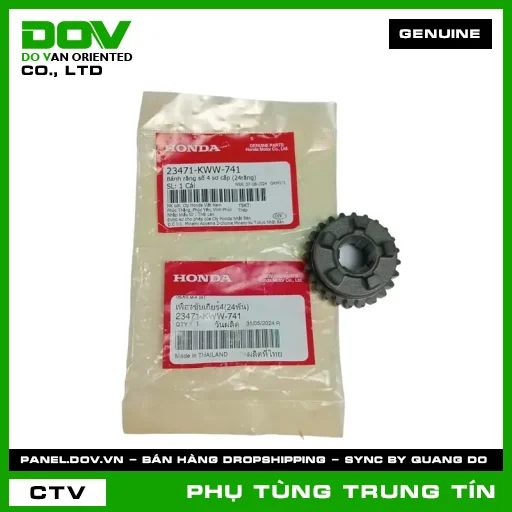 BÁNH RĂNG SỐ 4 SƠ CẤP (24RĂNG) | 23471-KWW-741 | HONDA (DREAM 110, WAVE RSX 110) — 23471KWW741