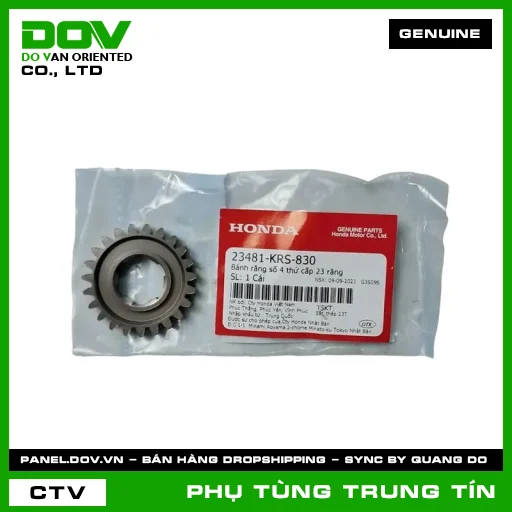 BÁNH RĂNG SỐ 4 THỨ CẤP 23 RĂNG | 23481-KRS-830 | HONDA (WAVE 100, WAVE ALPHA) — 23481KRS830