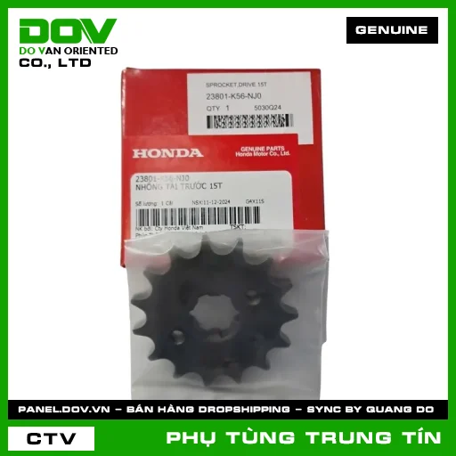 NHÔNG TẢI TRƯỚC 15T | 23801-K56-NJ0 | HONDA (CB150R, CBR150R, WINNER R, WINNER X) — 23801K56NJ0