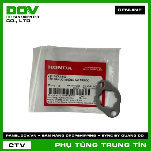 TẤM HÃM A2 NHÔNG TẢI TRƯỚC | 23811-KR3-600 | HONDA (CB150R, CB250 NIGHTHAWK, CBR150R, WINNER 150, WINNER R, WINNER X) — 23811KR3600