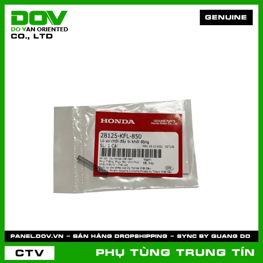 LÒ XO CHỐT ĐẨY BI KHỞI ĐỘNG | 28125-KFL-850 | HONDA — 28125KFL850