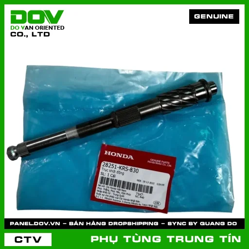 TRỤC KHỞI ĐỘNG | 28251-KRS-830 | HONDA (SUPER DREAM, WAVE ALPHA) — 28251KRS830