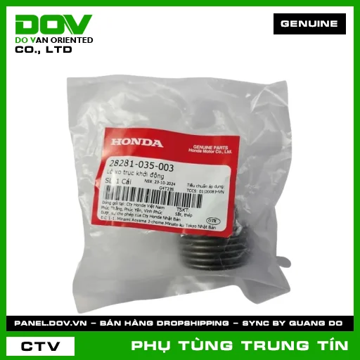 LÒ XO TRỤC KHỞI ĐỘNG | 28281-035-003 | HONDA (SUPER DREAM, WAVE 100, WAVE ALPHA) — 28281035003