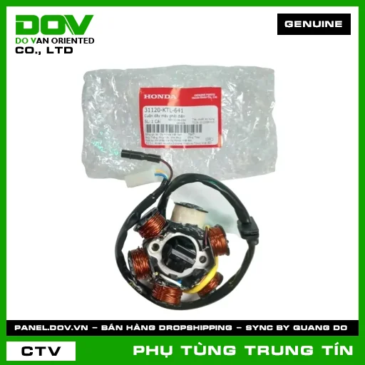 CUỘN DÂY MÁY PHÁT ĐIỆN | 31120-KTL-641 | HONDA (WAVE 100, WAVE ALPHA) — 31120KTL641