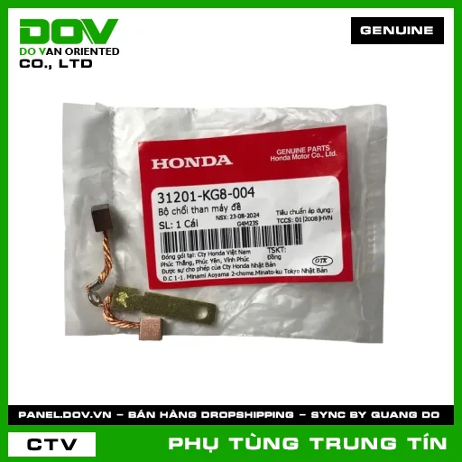 BỘ CHỔI THAN MÁY ĐỀ | 31201-KG8-004 | HONDA — 31201KG8004