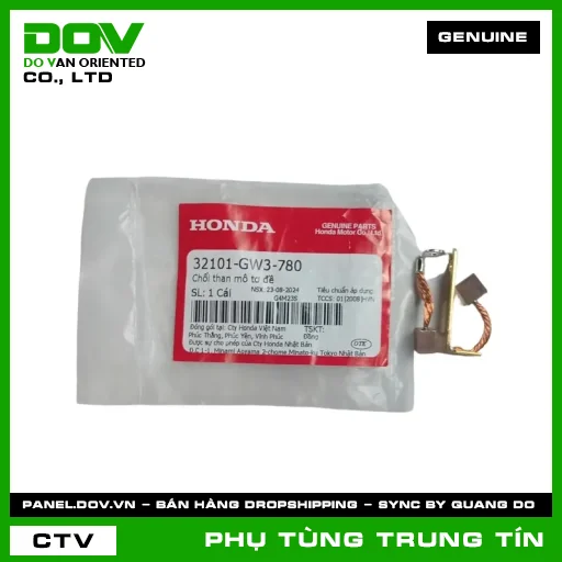 CHỔI THAN MÔ TƠ ĐỀ | 32101-GW3-780 | HONDA (BLADE 110, WAVE ALPHA 110, WAVE RSX 110) — 32101GW3780