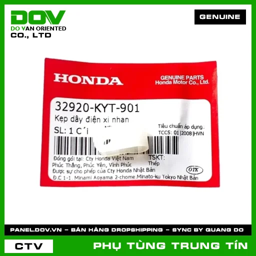 KẸP DÂY ĐIỆN XI NHAN | 32920-KYT-901 | HONDA (AIR BLADE 125/150, WAVE RSX 110) — 32920KYT901