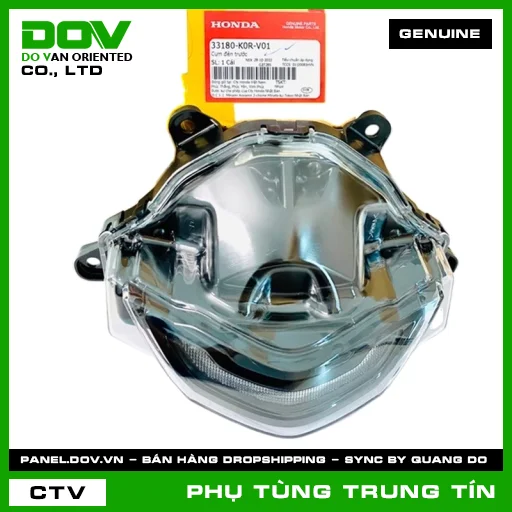 CỤM ĐÈN TRƯỚC | 33180-K0R-V01 | HONDA (SH 125/150, SH 125/160, SH 350) — 33180K0RV01