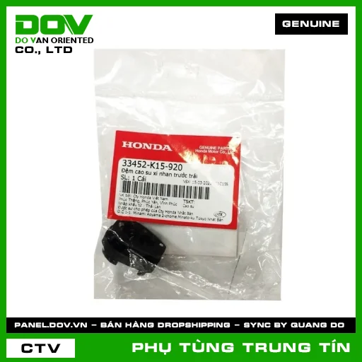 ĐỆM CAO SU XI NHAN TRƯỚC TRÁI | 33452-K15-920 | HONDA (CB150R, CB300R, CBR150R, WINNER R, WINNER X) — 33452K15920