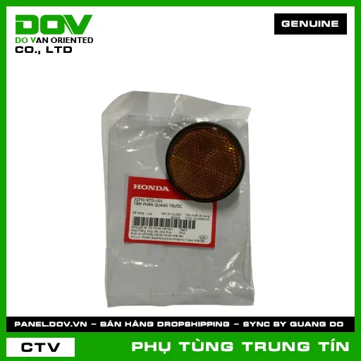 TẤM PHẢN QUANG TRƯỚC | 33741-KTG-U01 | HONDA (ADV350, CB1000R, CB300R, CB500F, CB500X, CB650R, CBR500R, CBR650R, NX500, PCX, REBEL 1100, REBEL 300, REBEL 500) — 33741KTGU01