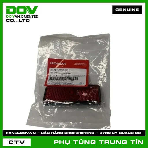 TẤM PHẢN QUANG PHẢI SAU | 33741-MS6-921 | HONDA (CB1000R, CB250 NIGHTHAWK, CBR150R, DREAM 110, FUTURE 125, GOLDWING, ICON E, LEAD 125, PCX, PCX 125, PCX 160, REBEL 1100, SH 125/150, VARIO 160, VISION 110) — 33741MS6921