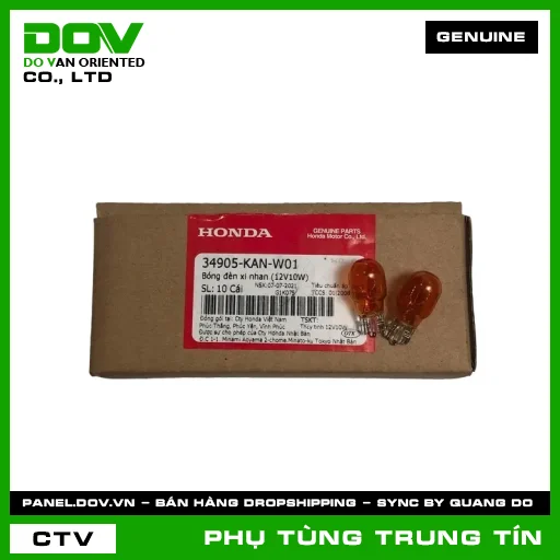 BÓNG ĐÈN XI NHAN (12V10W) | 34905-KAN-W01 | HONDA (AIR BLADE 110, AIR BLADE 125, AIR BLADE 125/150, AIR BLADE 125/160, BLADE 110, DREAM 110, FUTURE 125, FUTURE NEO, WAVE 100, WAVE ALPHA, WAVE ALPHA 110, WAVE RSX 110, WINNER 150) — 34905KANW01