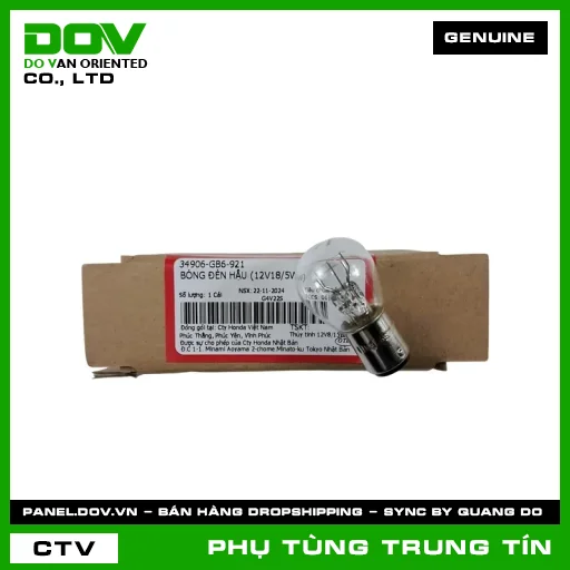BÓNG ĐÈN HẬU (12V18/5W) | 34906-GB6-921 | HONDA (BLADE 110, CB250 NIGHTHAWK, DREAM 110, FUTURE 125, FUTURE NEO, SUPER DREAM, VISION 110, WAVE 100, WAVE ALPHA, WAVE ALPHA 110, WAVE RSX 110, WINNER 150) — 34906GB6921
