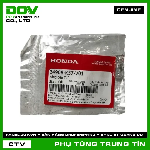 BÓNG ĐÈN T10 | 34908-K57-V01 | HONDA (BLADE 110) — 34908K57V01