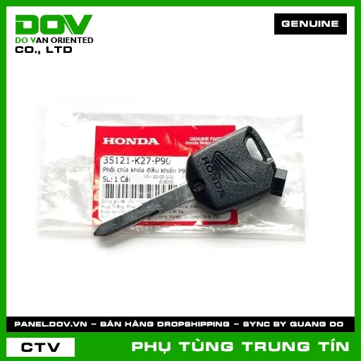PHÔI CHÌA KHÓA ĐIỀU KHIỂN P90 | 35121-K27-P90 | HONDA — 35121K27P90