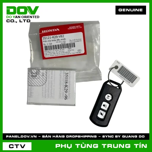 PHÔI CHÌA KHÓA ĐIỀU KHIỂN | 35121-K29-V82 | HONDA — 35121K29V82