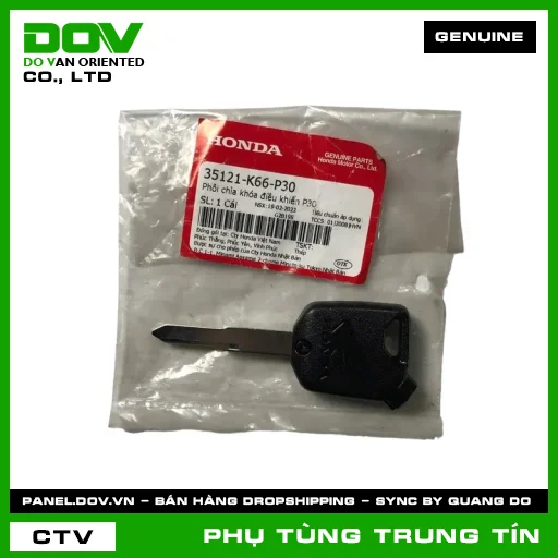 PHÔI CHÌA KHÓA ĐIỀU KHIỂN P30 | 35121-K66-P30 | HONDA — 35121K66P30