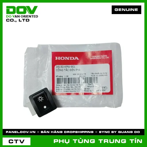 CÔNG TẮC ĐÈN PHA | 35150-KPW-901 | HONDA (CLICK 110, FUTURE NEO, WAVE 100, WAVE ALPHA) — 35150KPW901