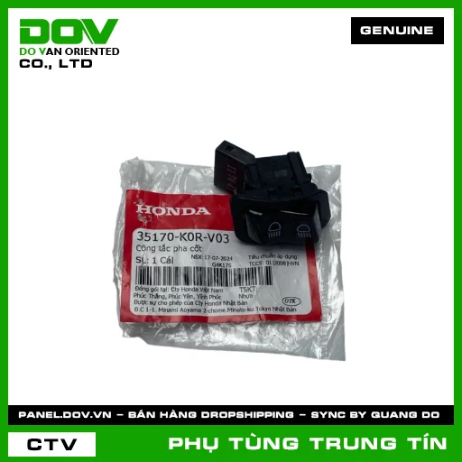 CÔNG TẮC PHA CỐT | 35170-K0R-V03 | HONDA (SH 125/160, SH 350) — 35170K0RV03