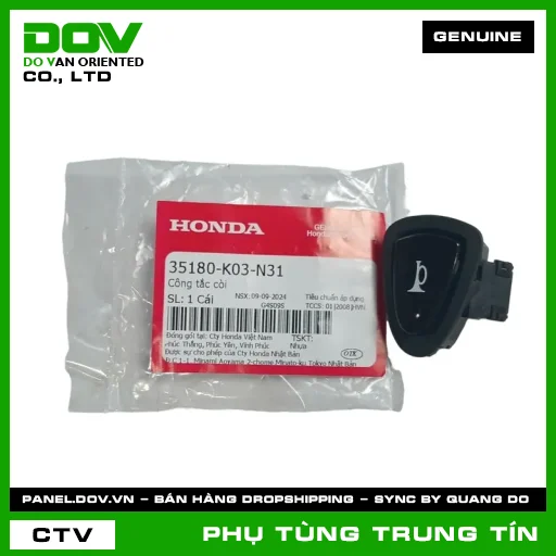 CÔNG TẮC CÒI | 35180-K03-N31 | HONDA (BLADE 110, PCX, PCX 125, SH 125/150, SH MODE, VISION 110, WAVE RSX 110, WINNER 150) — 35180K03N31