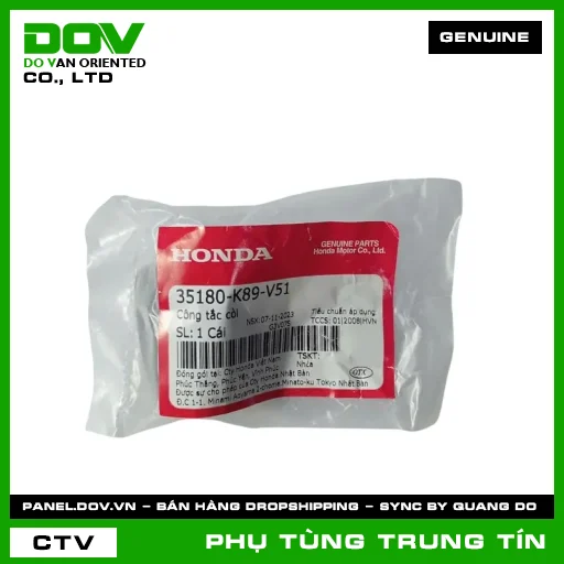 CÔNG TẮC CÒI | 35180-K89-V51 | HONDA (AIR BLADE 125/160, WAVE ALPHA 110) — 35180K89V51