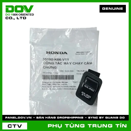 CÔNG TẮC MÁY CHẠY CẦM CHỪNG | 35190-K66-V11 | HONDA (AIR BLADE 125) — 35190K66V11