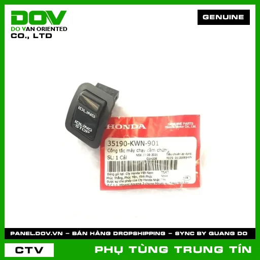 CÔNG TẮC MÁY CHẠY CẦM CHỪNG | 35190-KWN-901 | HONDA (AIR BLADE 125, LEAD 125, PCX, PCX 125, SH 125/150, SH MODE, VISION 110) — 35190KWN901