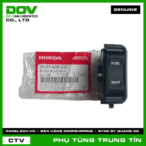 BỘ CÔNG TẮC MỞ YÊN XE | 35193-K35-V32 | HONDA (AIR BLADE 125/150, LEAD 125, PCX, PCX 125/150) — 35193K35V32